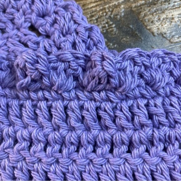 Handmade dishcloths set of 2 purple - Picture 3 of 8